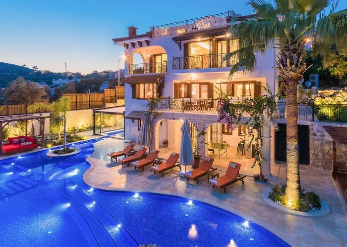 Villa 4 Bedroom Luxury -water Slide, Indoor Pool, Sauna Kalkan